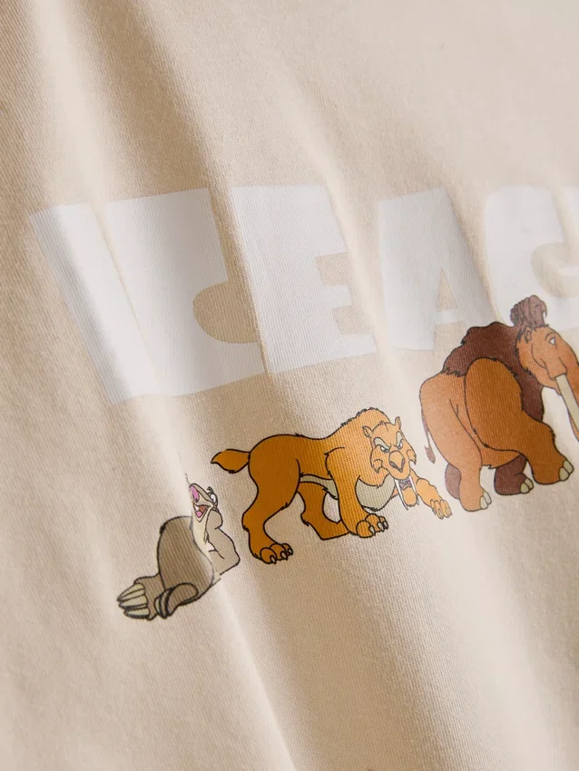 Disneys «Ice Age»-pysjamaser i bomull med grafisk trykk