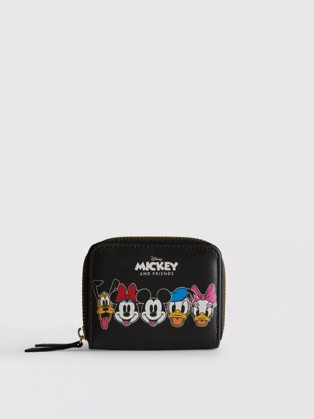 Disneys lille myntpung i imitert skinn med Mickey og venner
