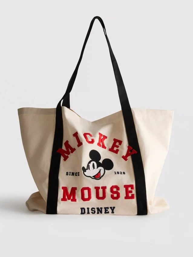 Disneys Mickey og venner XL-canvasveske med grafisk trykk