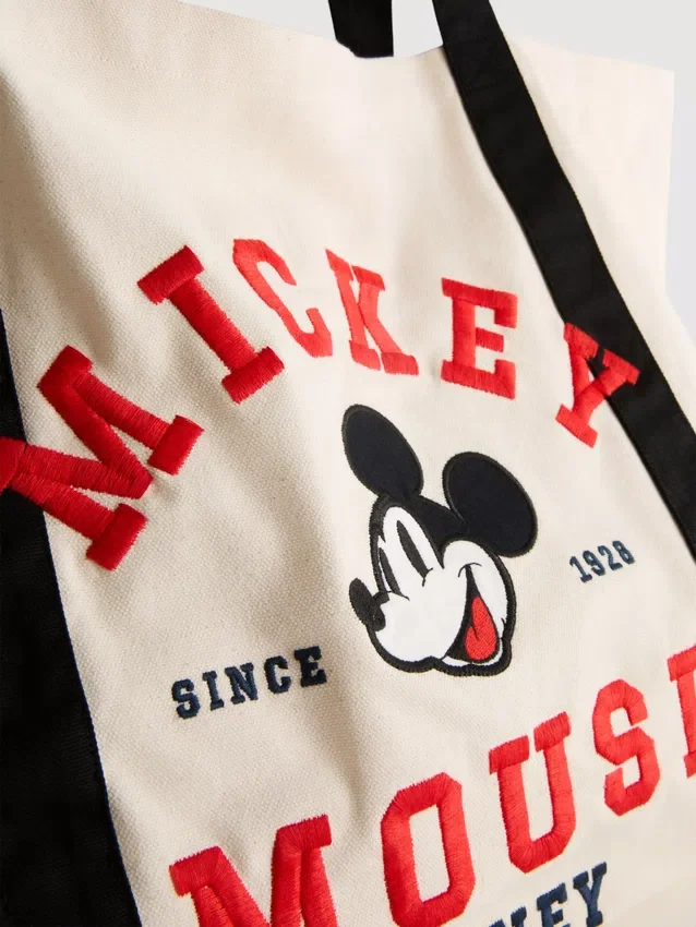 Disneys Mickey og venner XL-canvasveske med grafisk trykk