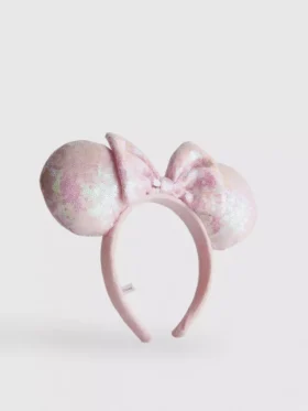 Disneys Minnie Mouse-pannebånd med paljetter og ører