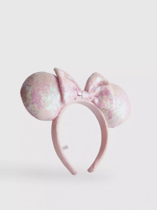 Disneys Minnie Mouse-pannebånd med paljetter og ører