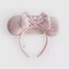 Disneys Minnie Mouse-pannebånd med paljetter og ører