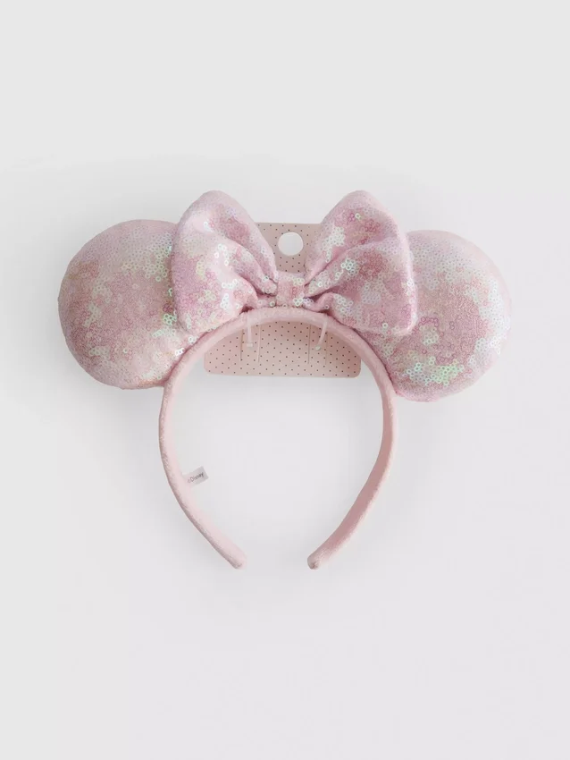 Disneys Minnie Mouse-pannebånd med paljetter og ører