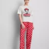 Disneys Minnie Mouse-pysjamaser i bomull med grafisk trykk