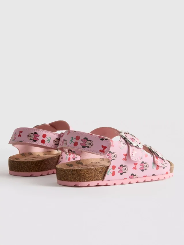 Disneys Minnie Mouse-sandaler med slingback og dobbel spenne