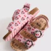 Disneys Minnie Mouse-sandaler med slingback og dobbel spenne