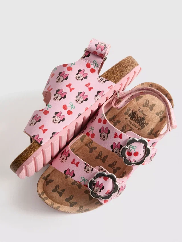 Disneys Minnie Mouse-sandaler med slingback og dobbel spenne