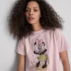 Disneys Minnie Mouse-T-skjorte i bomull med grafisk trykk
