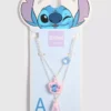 Disneys Stitch-halskjede i flere lag med initialanheng