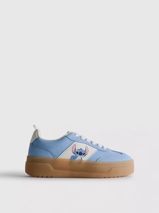 Disneys Stitch-sneakers med tykk gummisåle