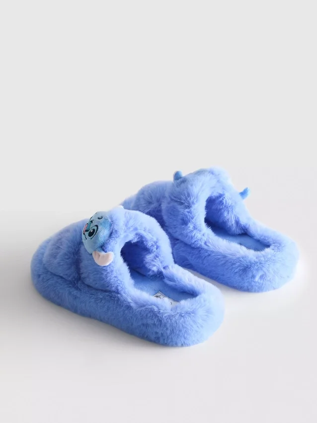 Disneys Stitch-tøfler med to stropper og mykt fôr