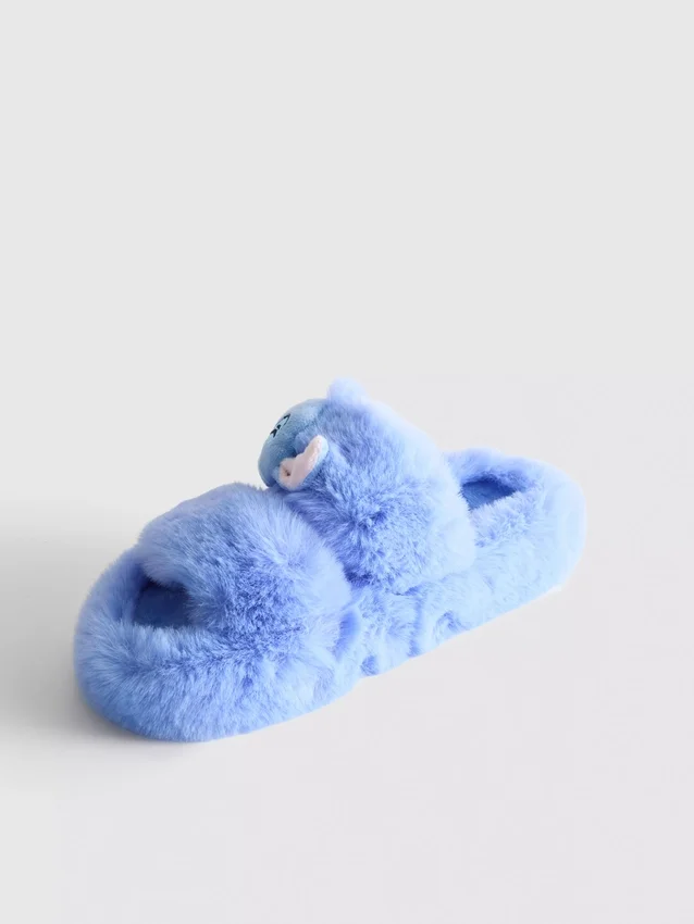 Disneys Stitch-tøfler med to stropper og mykt fôr
