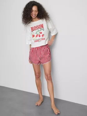 Disneys Winnie the Pooh-pysjamaser med gingham-mønster