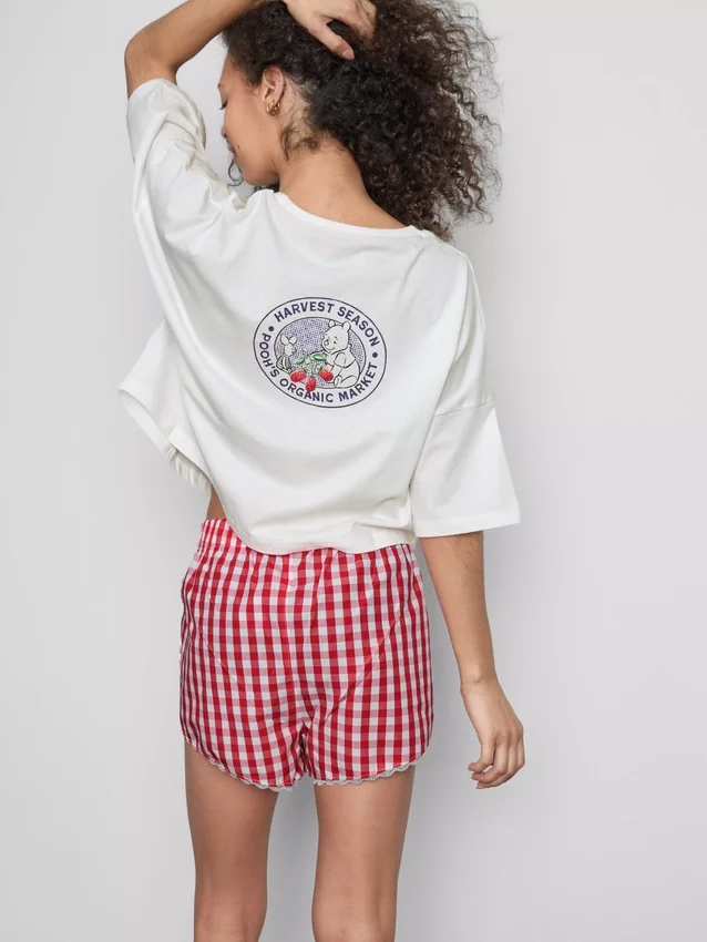 Disneys Winnie the Pooh-pysjamaser med gingham-mønster