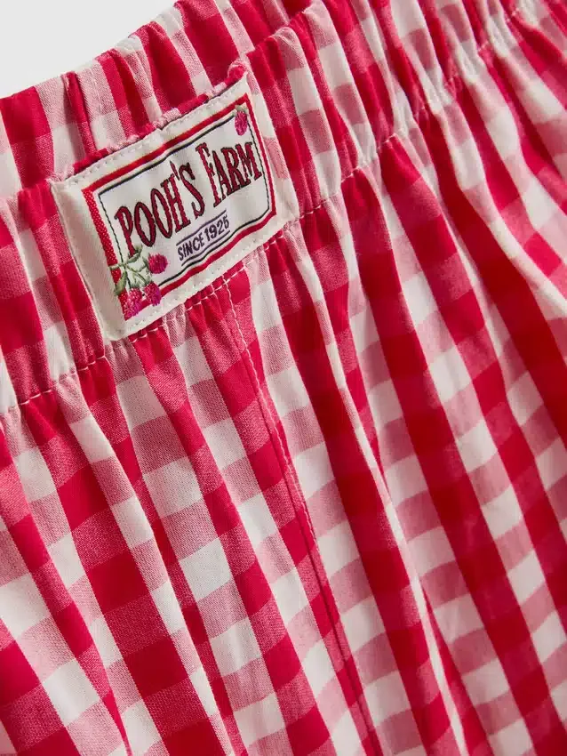 Disneys Winnie the Pooh-pysjamaser med gingham-mønster