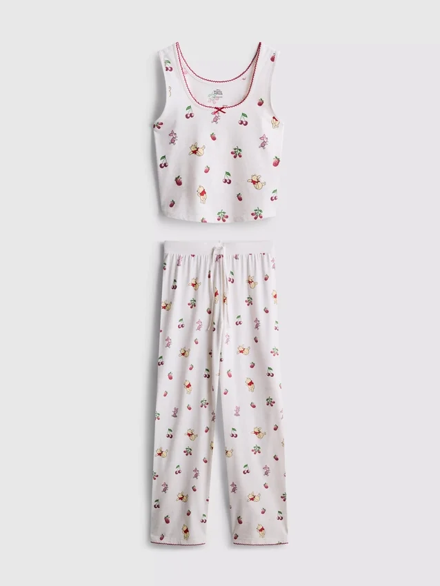 Disneys Winnie the Pooh-pysjamaser med trykk, i bomullsrik tank-top