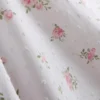 Dobby-pysjamaser-cami i bomull med blomstermønster