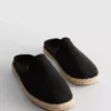 Espadrille-mules uten snøring