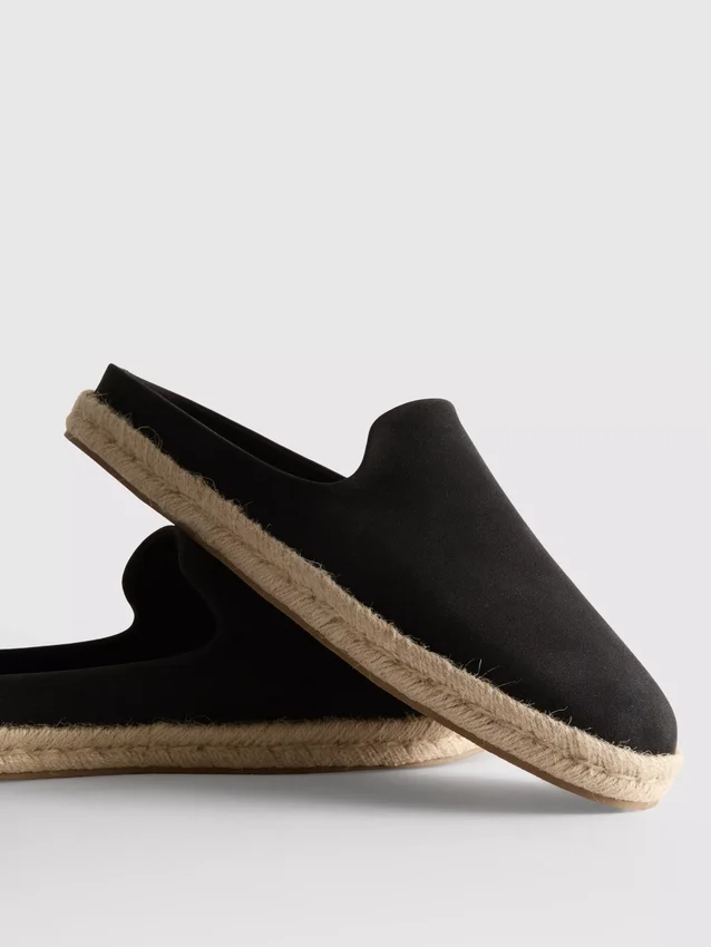 Espadrille-mules uten snøring
