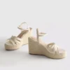 Espadrille-sandaler med kilehæl