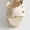 Espadrille-sandaler med kilehæl