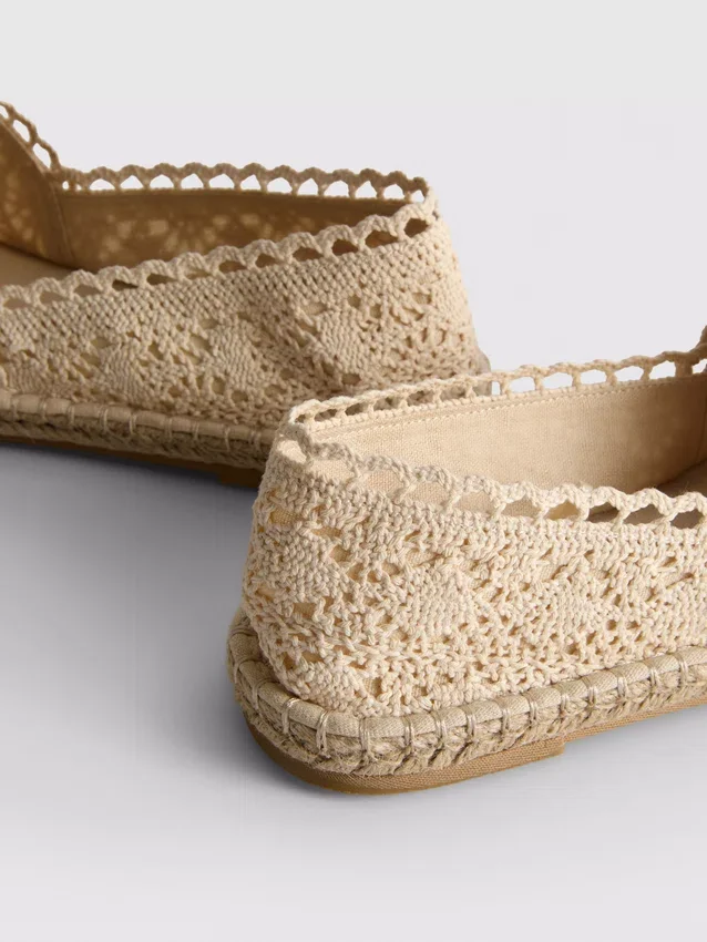 Espadriller med snøring