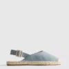 Espadrillesandaler med spenne bak