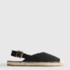 Espadrillesandaler med spenne bak