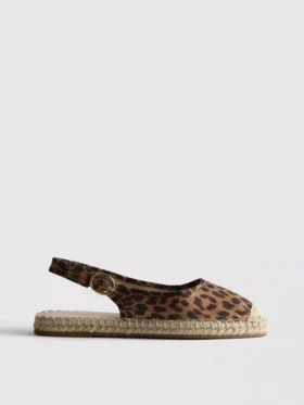 Espadrillesandaler med spenne bak