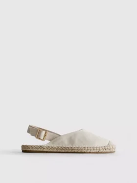 Espadrillesandaler med spenne bak