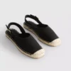 Espadrillesandaler med spenne bak