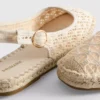 Espadrillesandaler med spenne bak