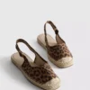 Espadrillesandaler med spenne bak