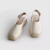 Espadrillesandaler med spenne bak