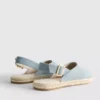 Espadrillesandaler med spenne bak