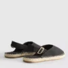 Espadrillesandaler med spenne bak