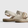 Espadrillesandaler med spenne bak