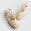 Espadrillesandaler med spenne bak