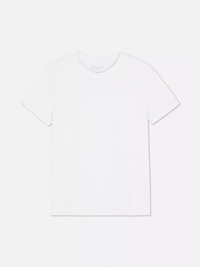 Essential T-skjorte med korte ermer og rund hals