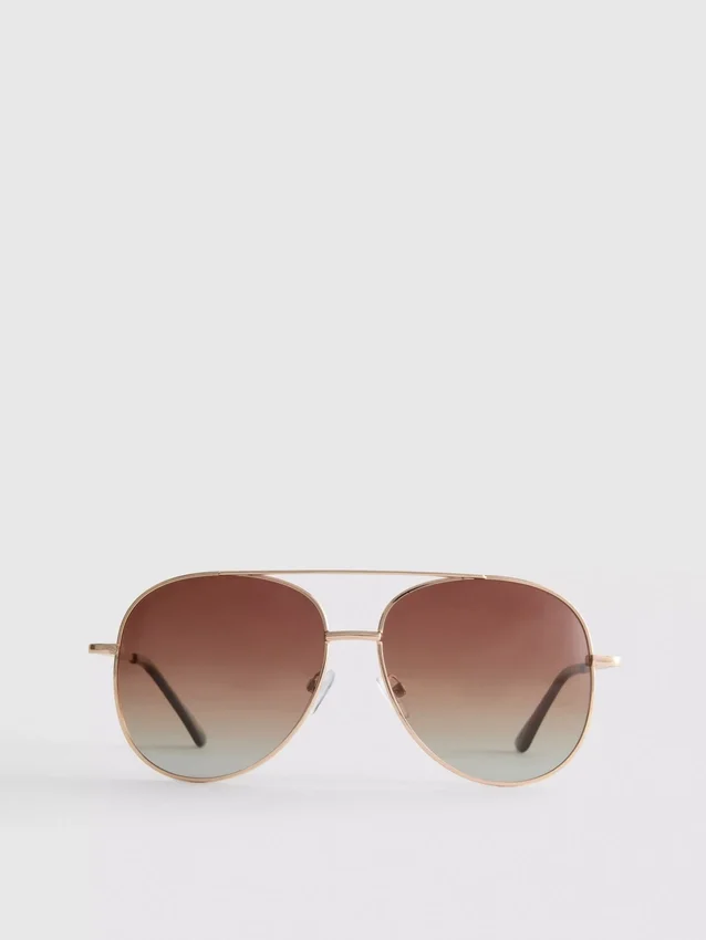 Fargede aviator-solbriller