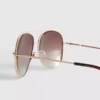 Fargede aviator-solbriller