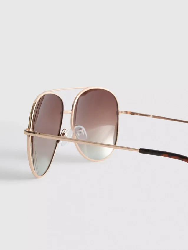 Fargede aviator-solbriller