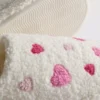Fleece-tøfler med hjerte