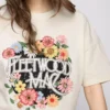 Fleetwood Mac avslappet bomulls-T-skjorte med grafisk trykk
