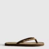 Flip-flops med sjøgress-effekt