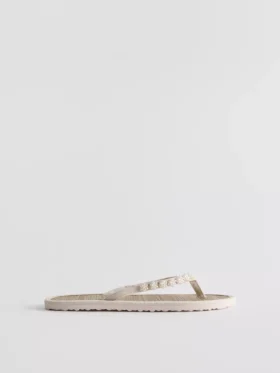 Flip-flops med sjøgress-effekt