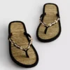 Flip-flops med sjøgress-effekt