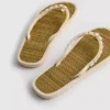 Flip-flops med sjøgress-effekt