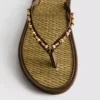 Flip-flops med sjøgress-effekt